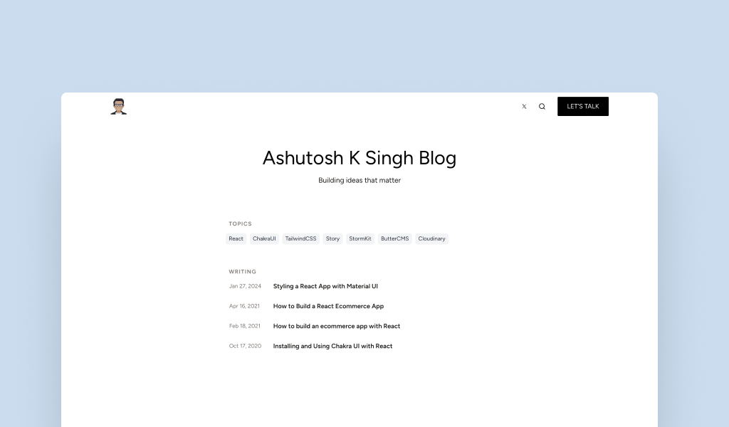 Ashutosh's Blog